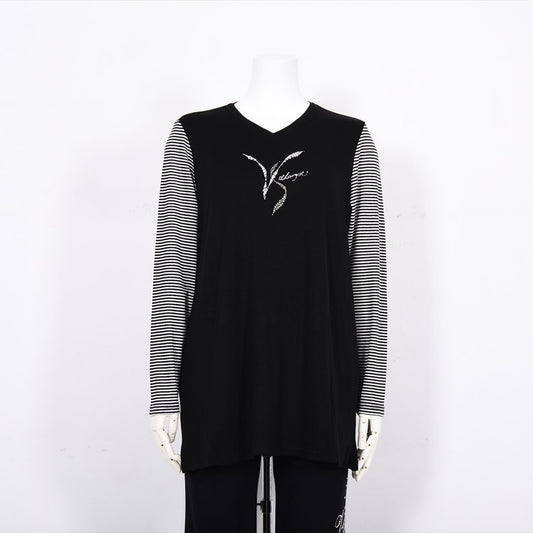 袖ボーダー　チュニックカットソー　VALENZA　5152512