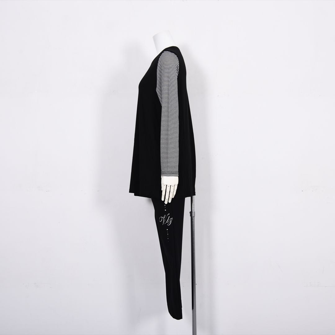 袖ボーダー　チュニックカットソー　VALENZA　5152512