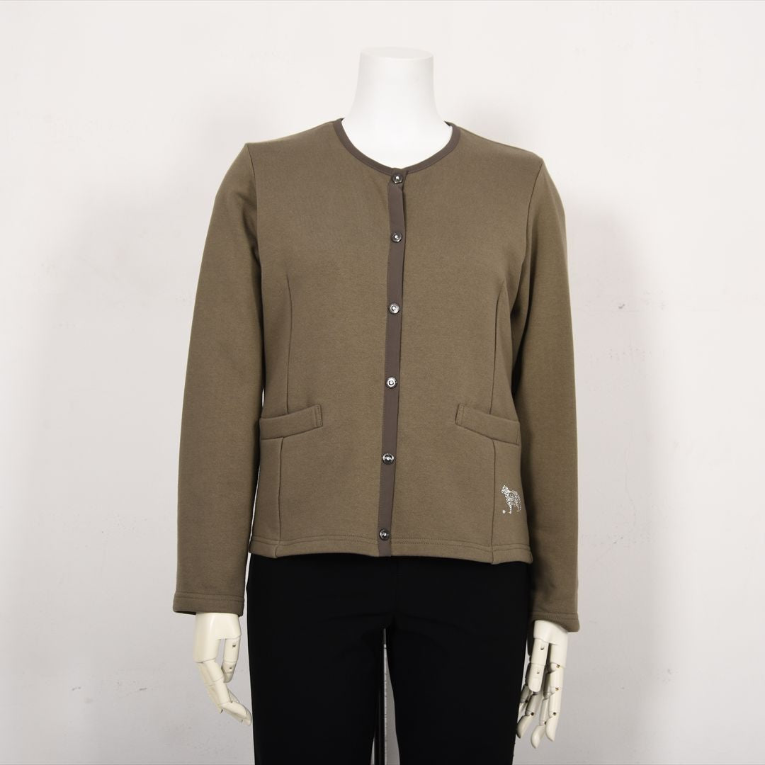 Aegean Organic Cotton 丸首 ジャケットカーデ　VALENZA F　5257203