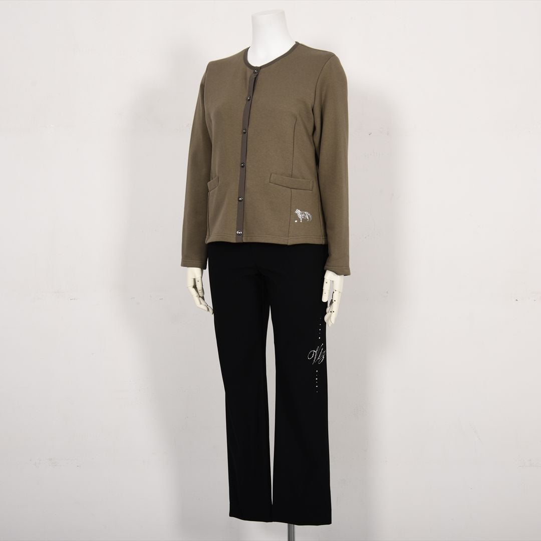 Aegean Organic Cotton 丸首 ジャケットカーデ　VALENZA F　5257203