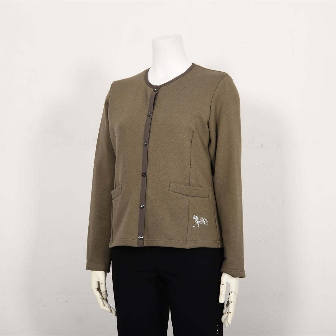 Aegean Organic Cotton 丸首 ジャケットカーデ　VALENZA F　5257203