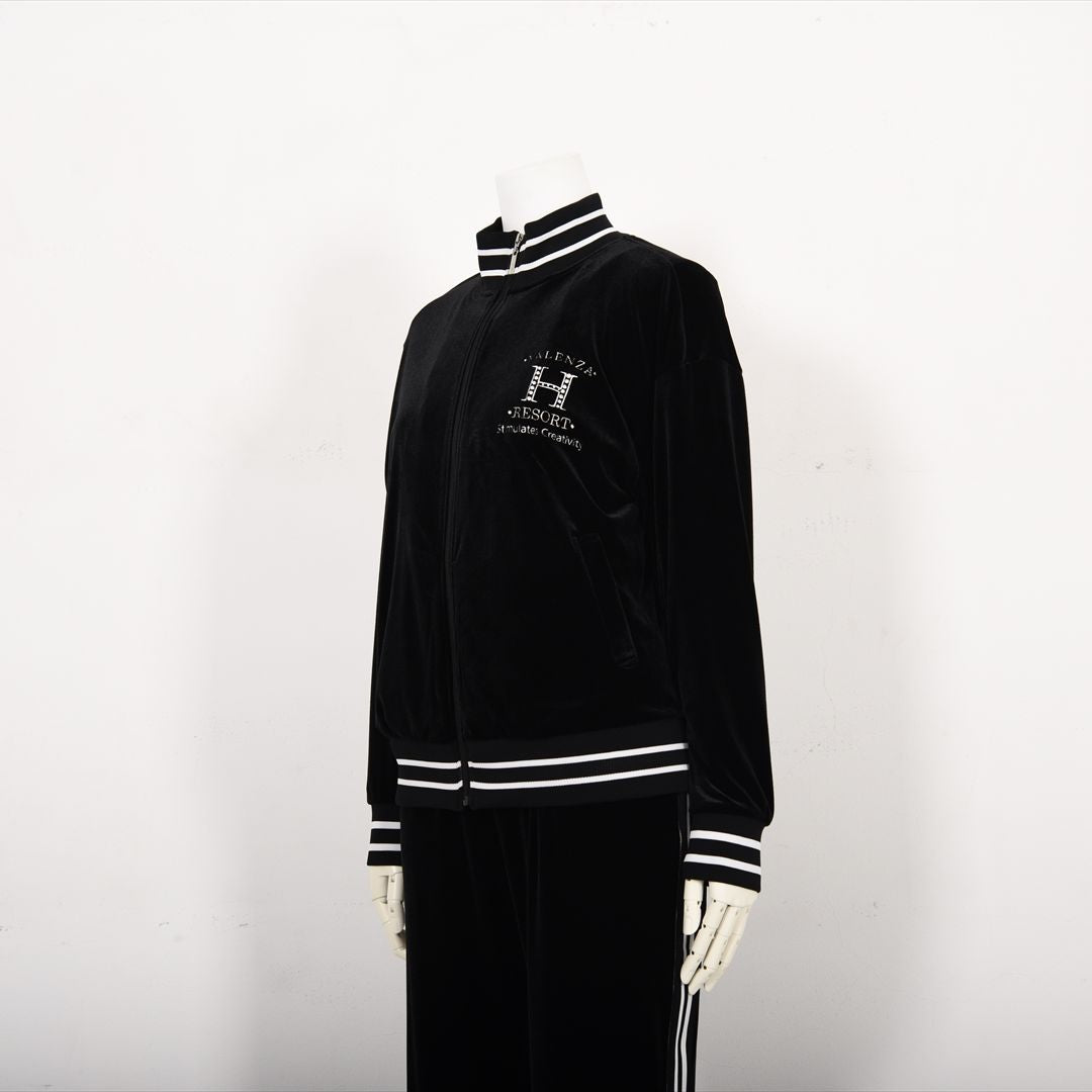 【上品な光沢】ストレッチベロアジャケット　VALENZA home　5352303