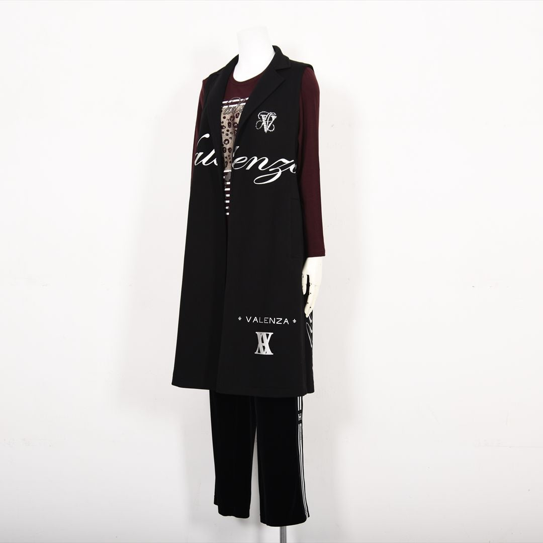 レイヤードスタイルでオシャレ上級者♪】テーラード ロングジレ