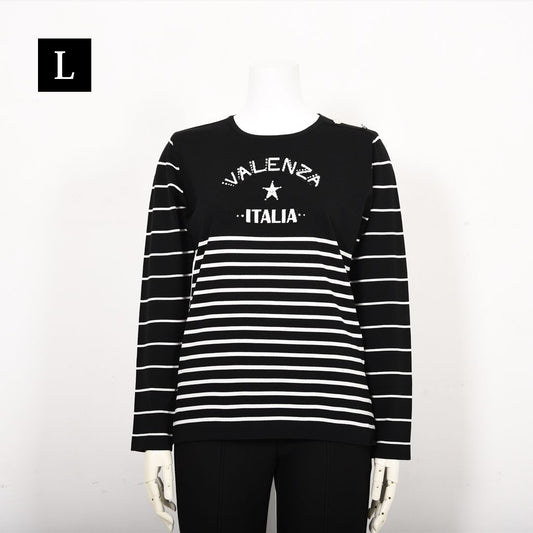 【Lサイズ】ボーダーニット　VALENZA　5553603