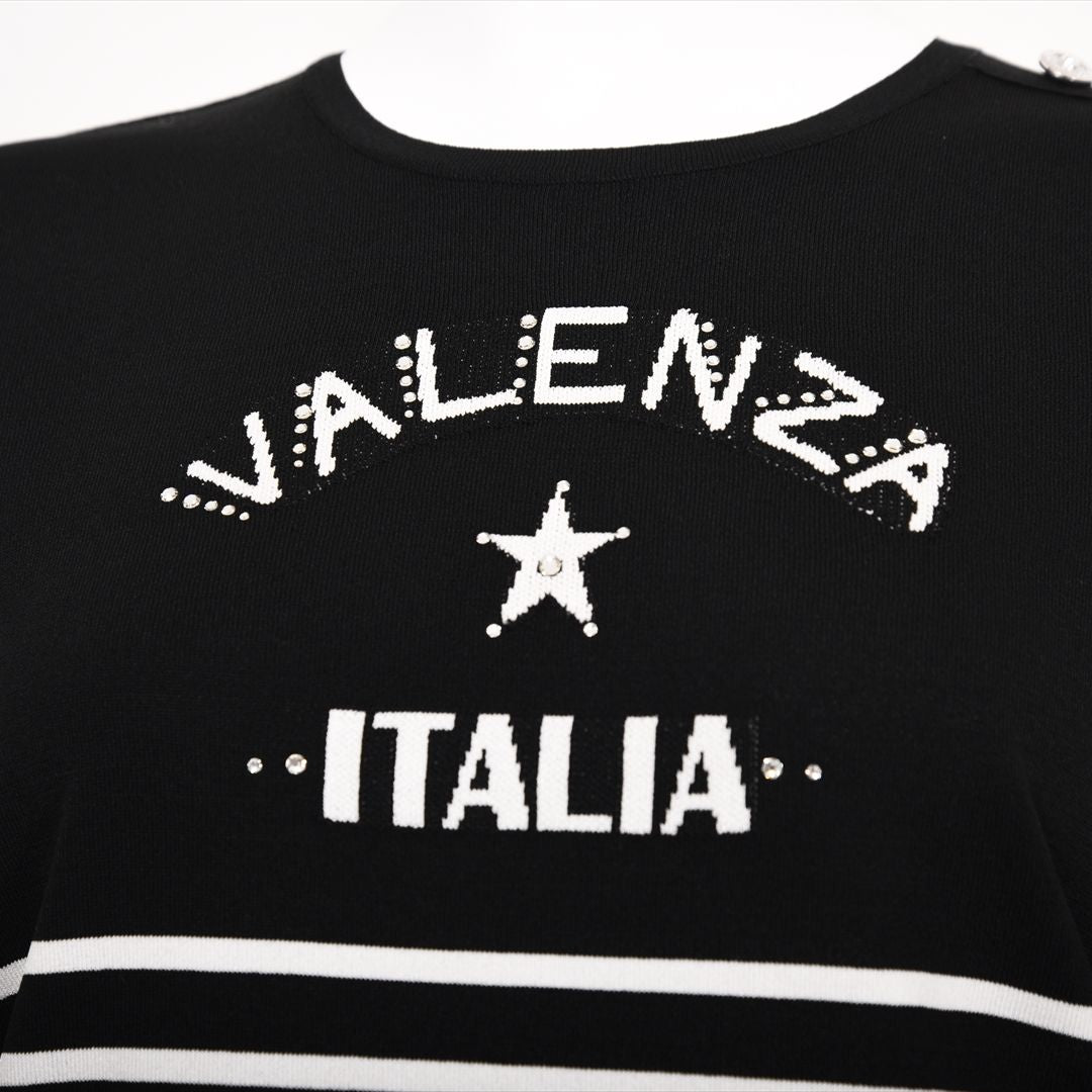 【Lサイズ】ボーダーニット　VALENZA　5553603