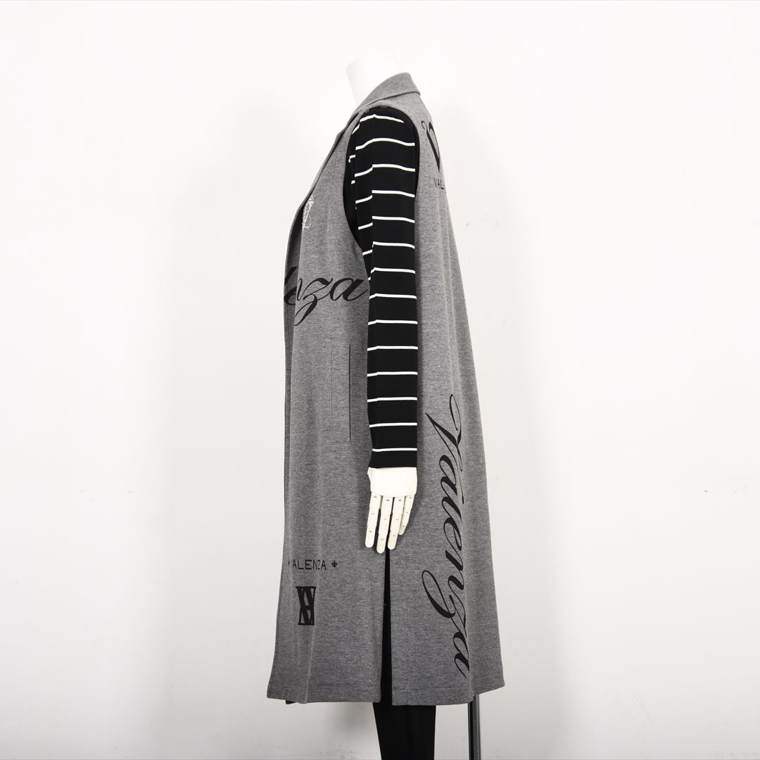 【Lサイズ】【レイヤードスタイルでオシャレ上級者♪】テーラードロングジレ　VALENZA　5557601