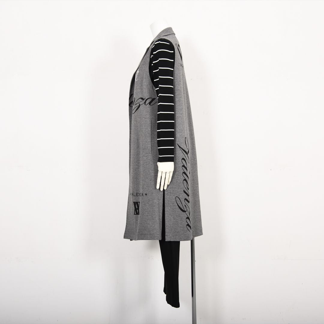 【Lサイズ】【レイヤードスタイルでオシャレ上級者♪】テーラードロングジレ　VALENZA　5557601