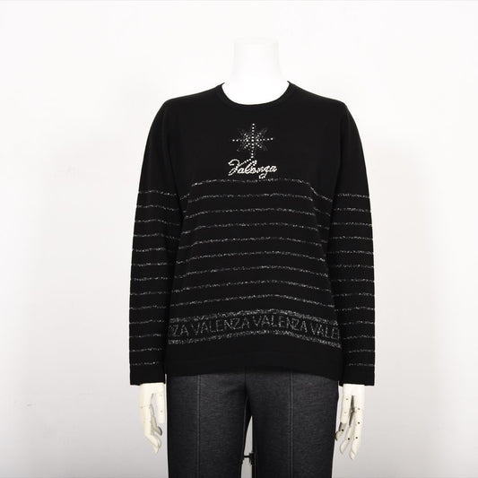 ラメボーダー　ニット　VALENZA　5153607