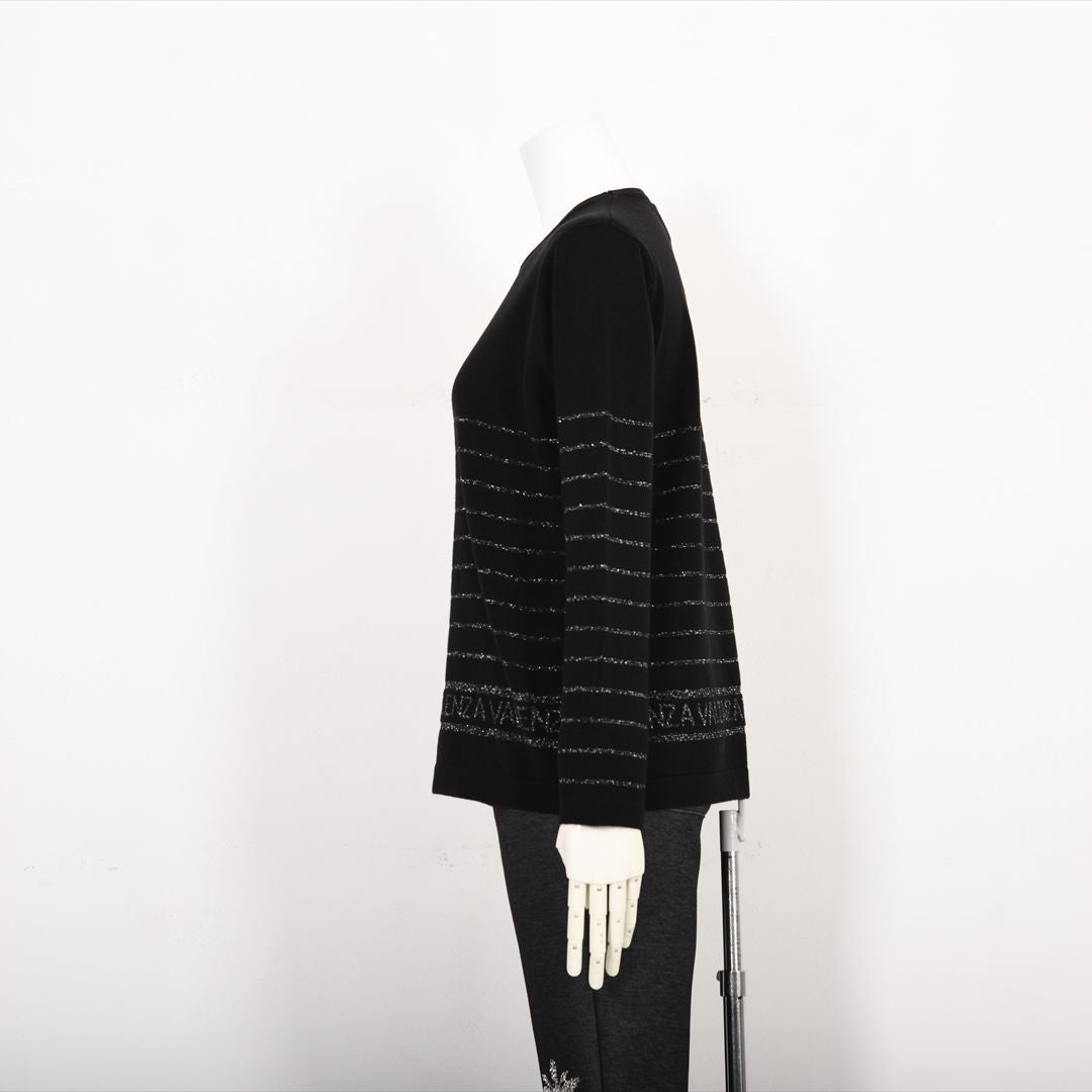 【Lサイズ】ラメボーダー　ニット　VALENZA　5553607