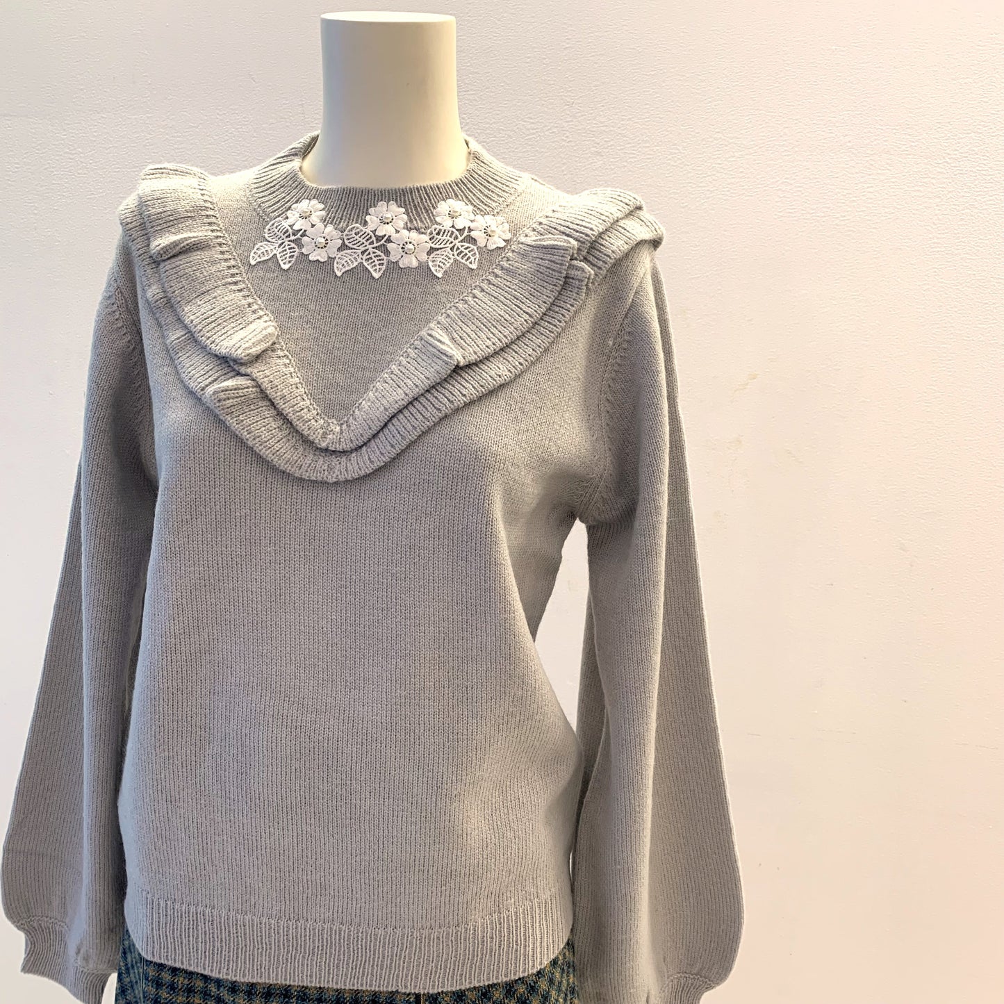 【OUTLET】ウール混フラワーフリルニット　Dear Princess　3033106