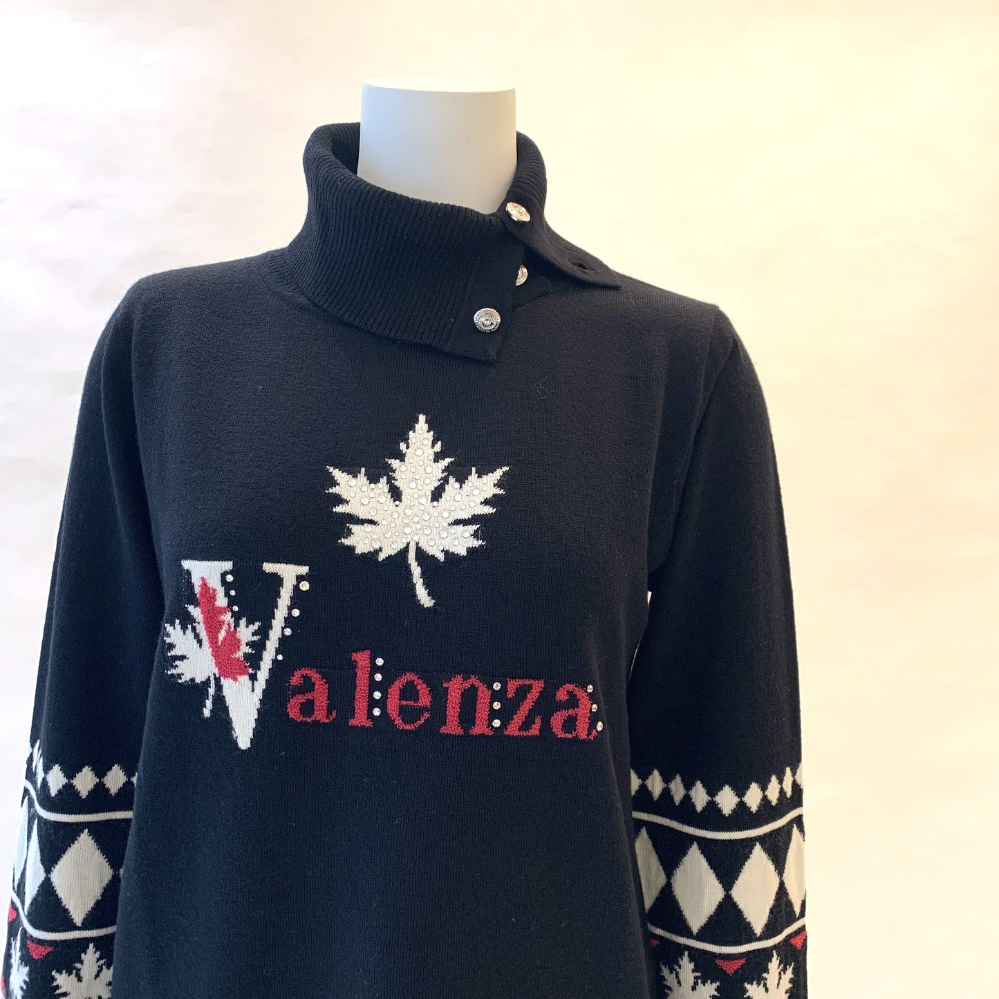 【OUTLET】【Lサイズ】釦あき　タートルネックプルオーバー　 VALENZA　5533705