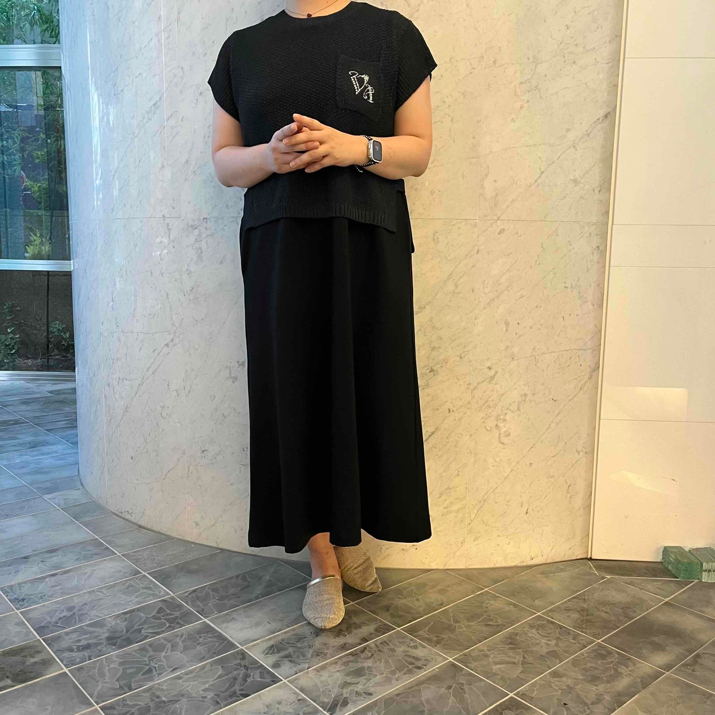 【3way】ニットベスト×ワンピース　セットアップ　VALENZA　5153612