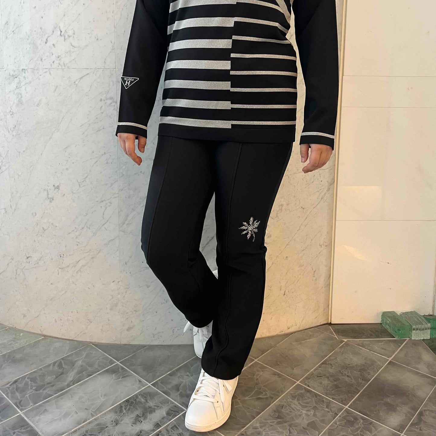 【裏起毛】HYPER FIT jersey ストレートパンツ　VALENZA　5156607