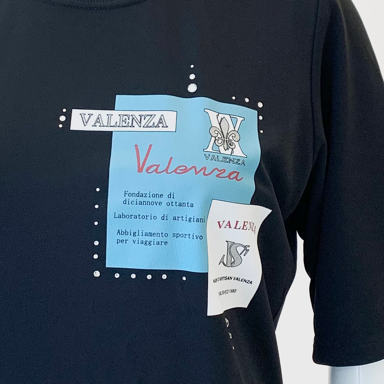 Logoプリント　5分袖　カットソー　VALENZA　5142549