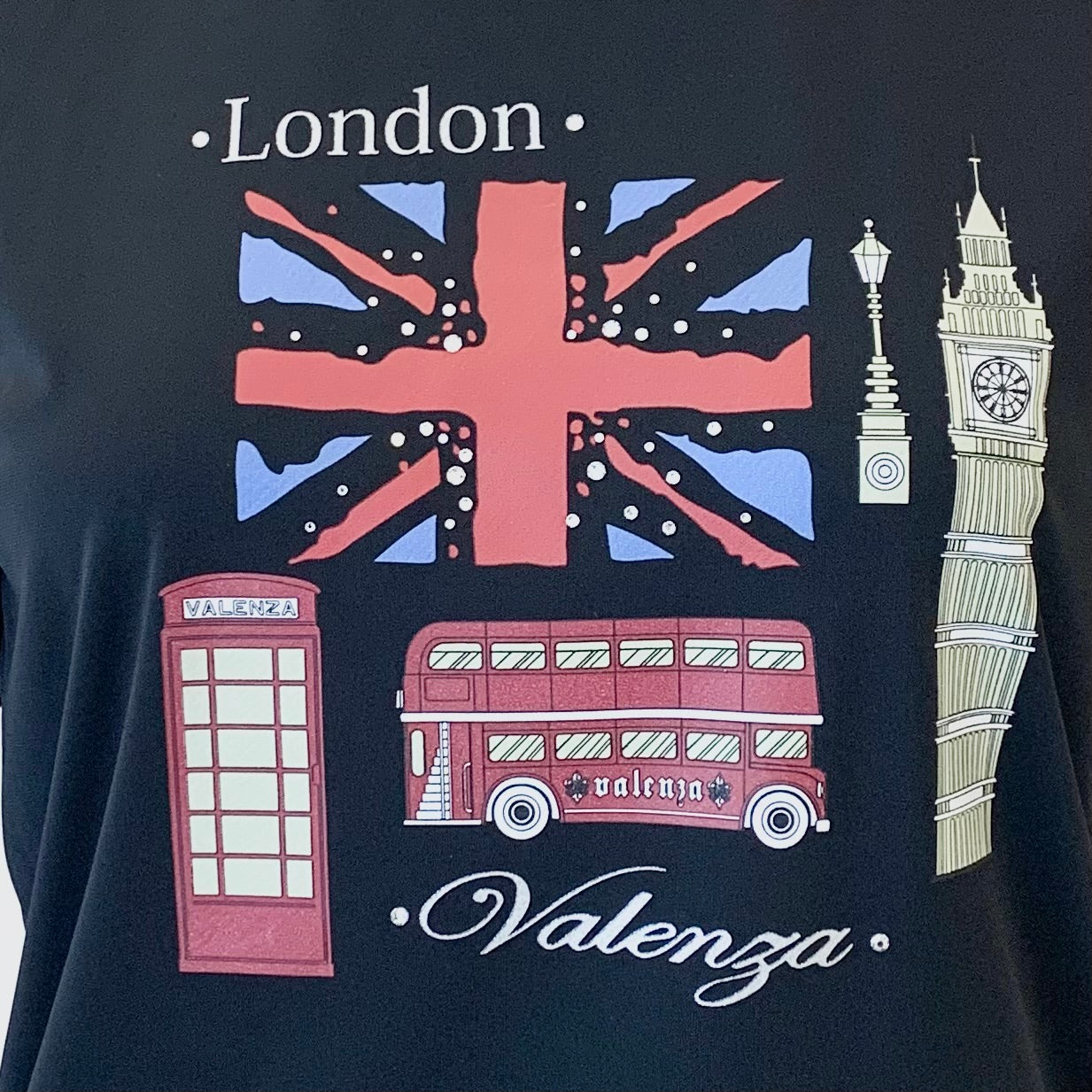 Londonフロントプリント　5分袖　カットソー　VALENZA　5142548