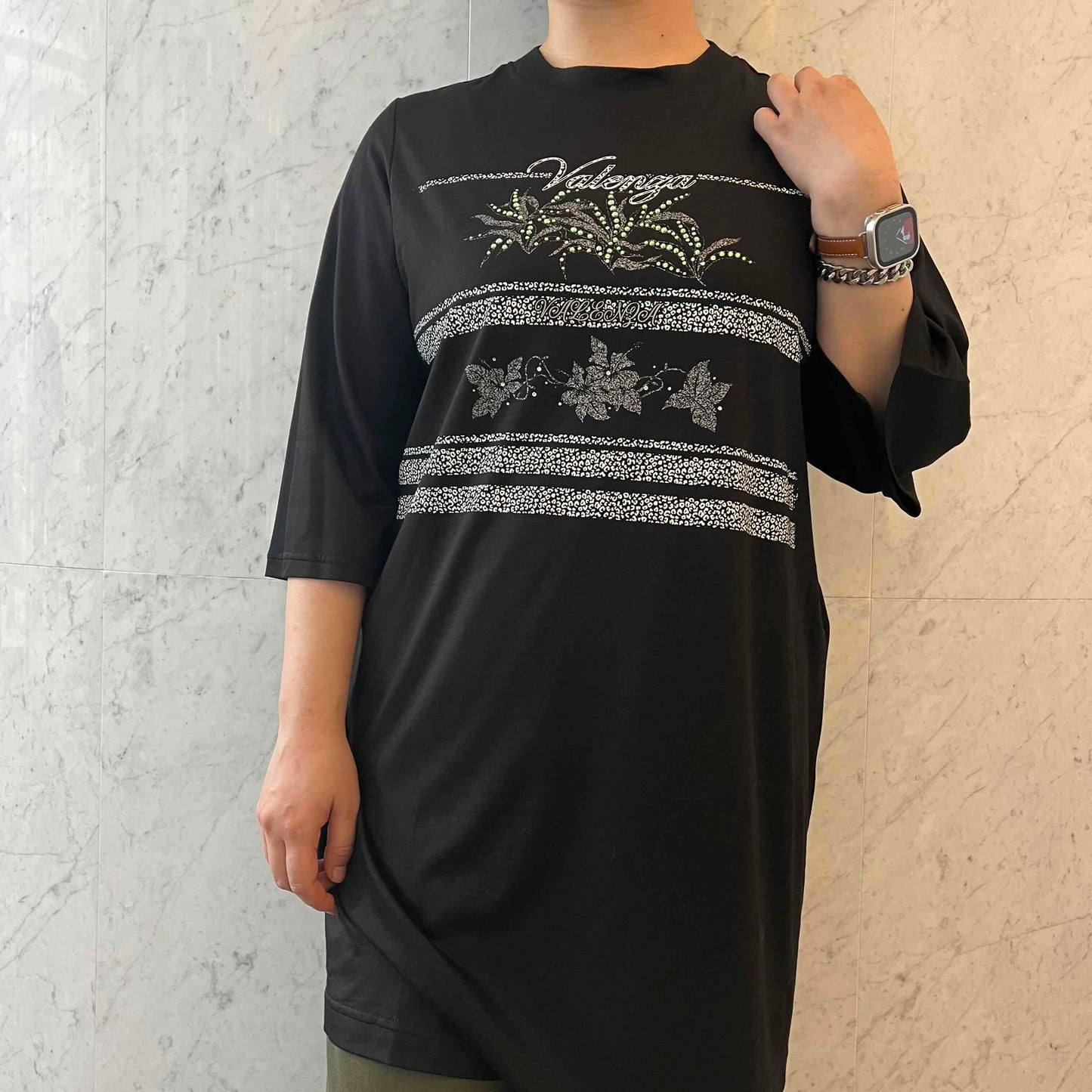 【接触冷感】チュニックTシャツ　VALENZA　5142215