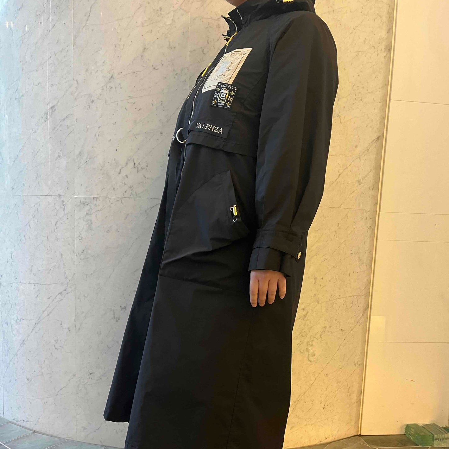 【はっ水】【形態安定】タフタロングコート　VALENZA　5168300