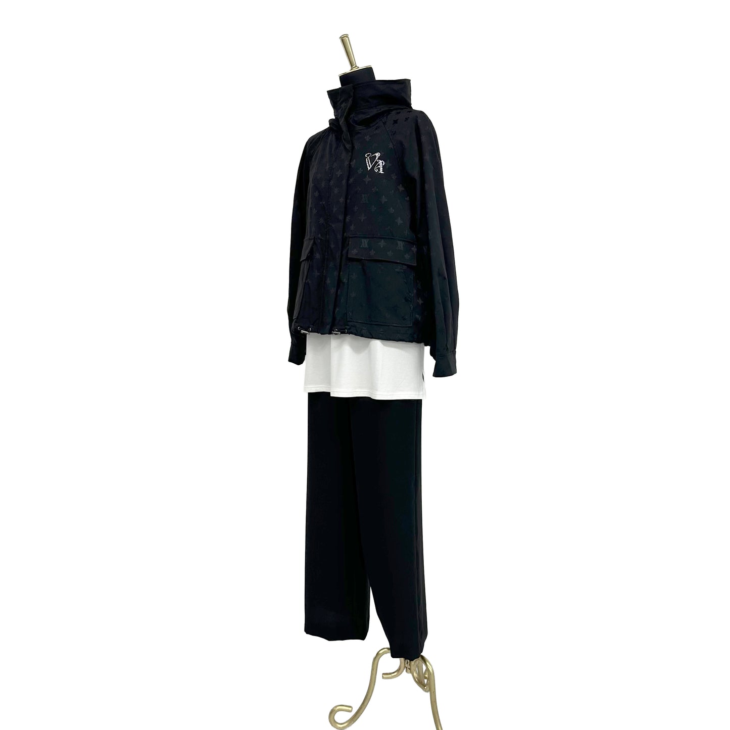 【Lサイズ】モノグラムプリント ジャケット　VALENZA　5557609