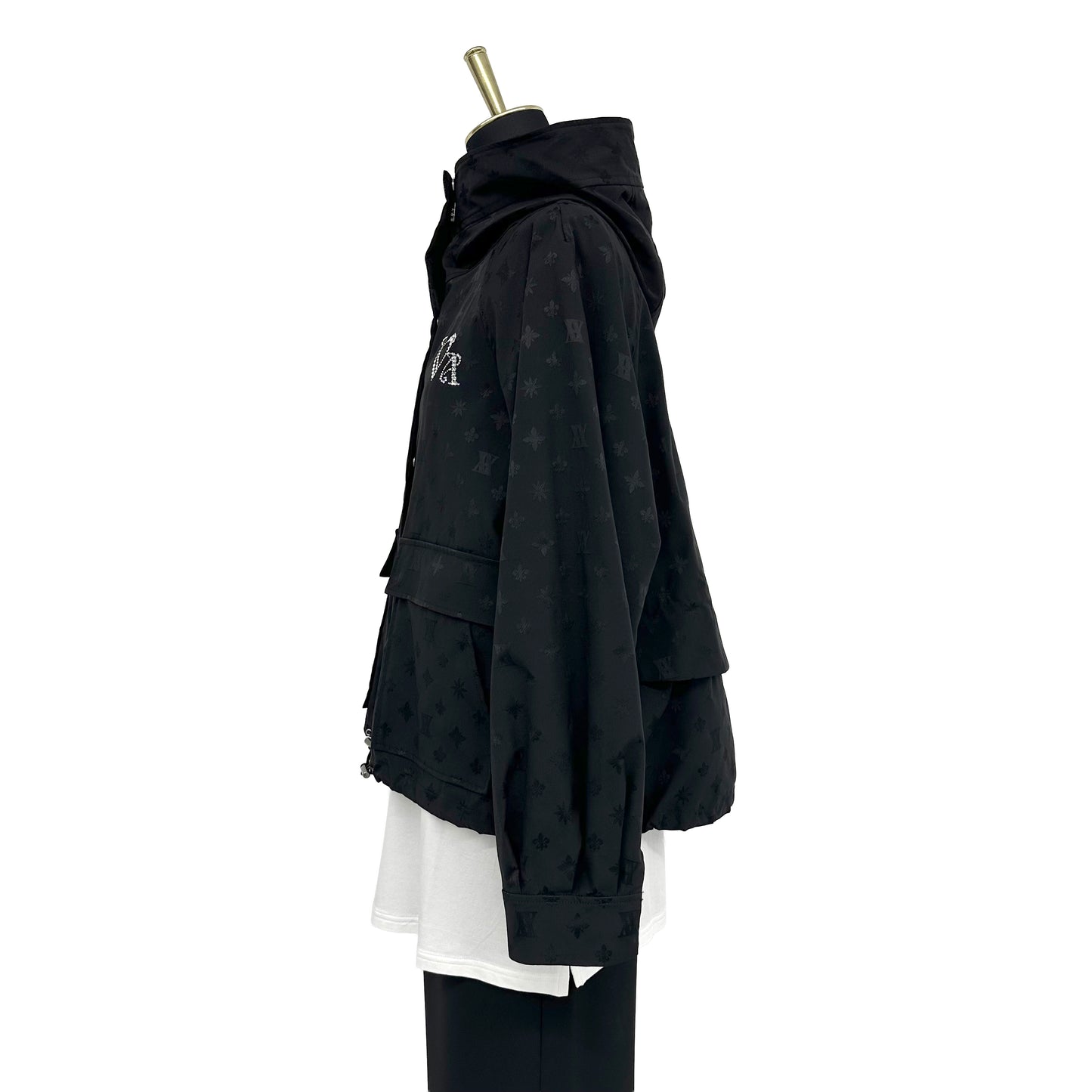 【Lサイズ】モノグラムプリント ジャケット　VALENZA　5557609