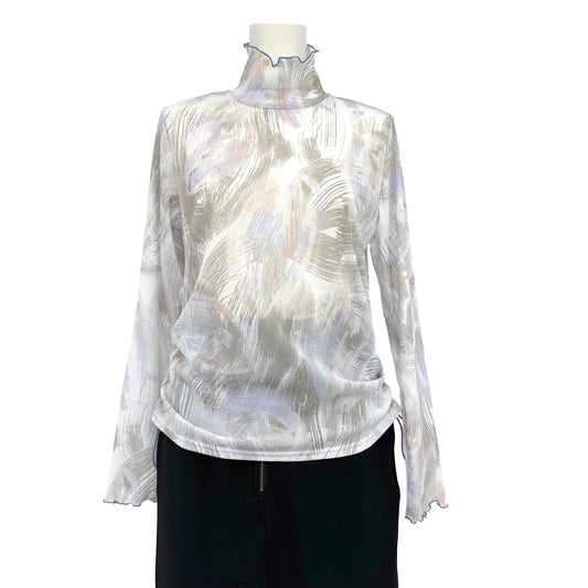 シアーメッシュ　ハイネックカットソー　B DONNA　6062950