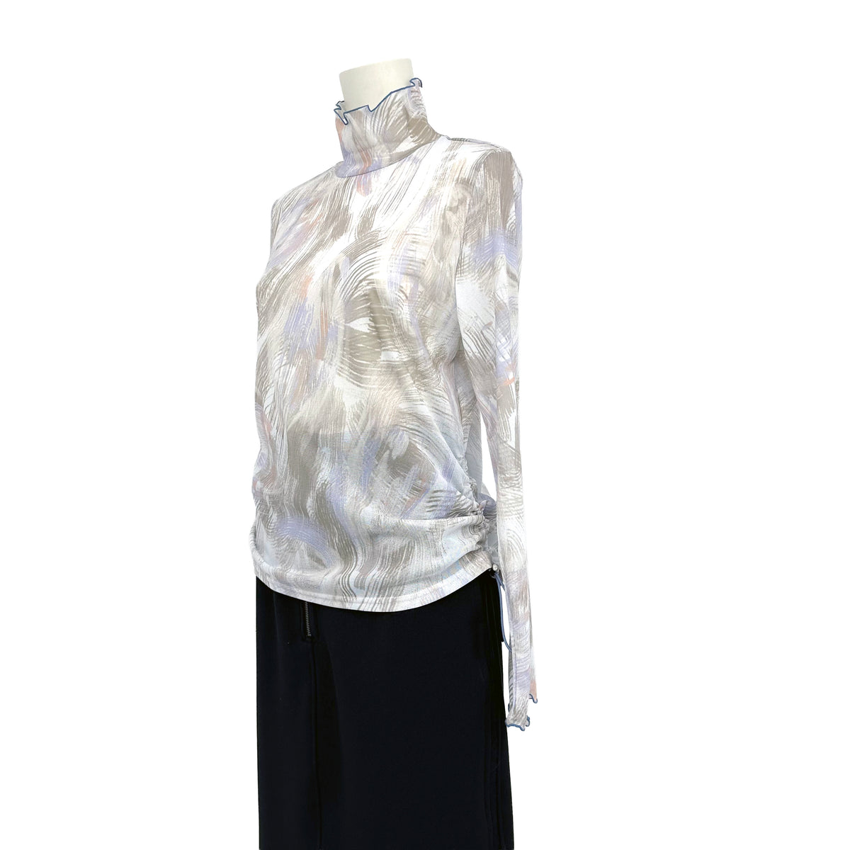 シアーメッシュ　ハイネックカットソー　B DONNA　6062950