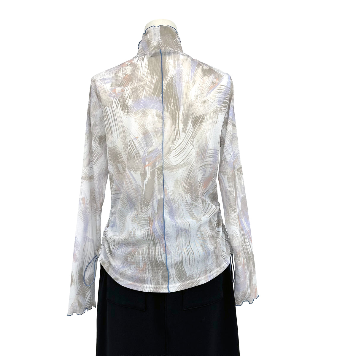 シアーメッシュ　ハイネックカットソー　B DONNA　6062950