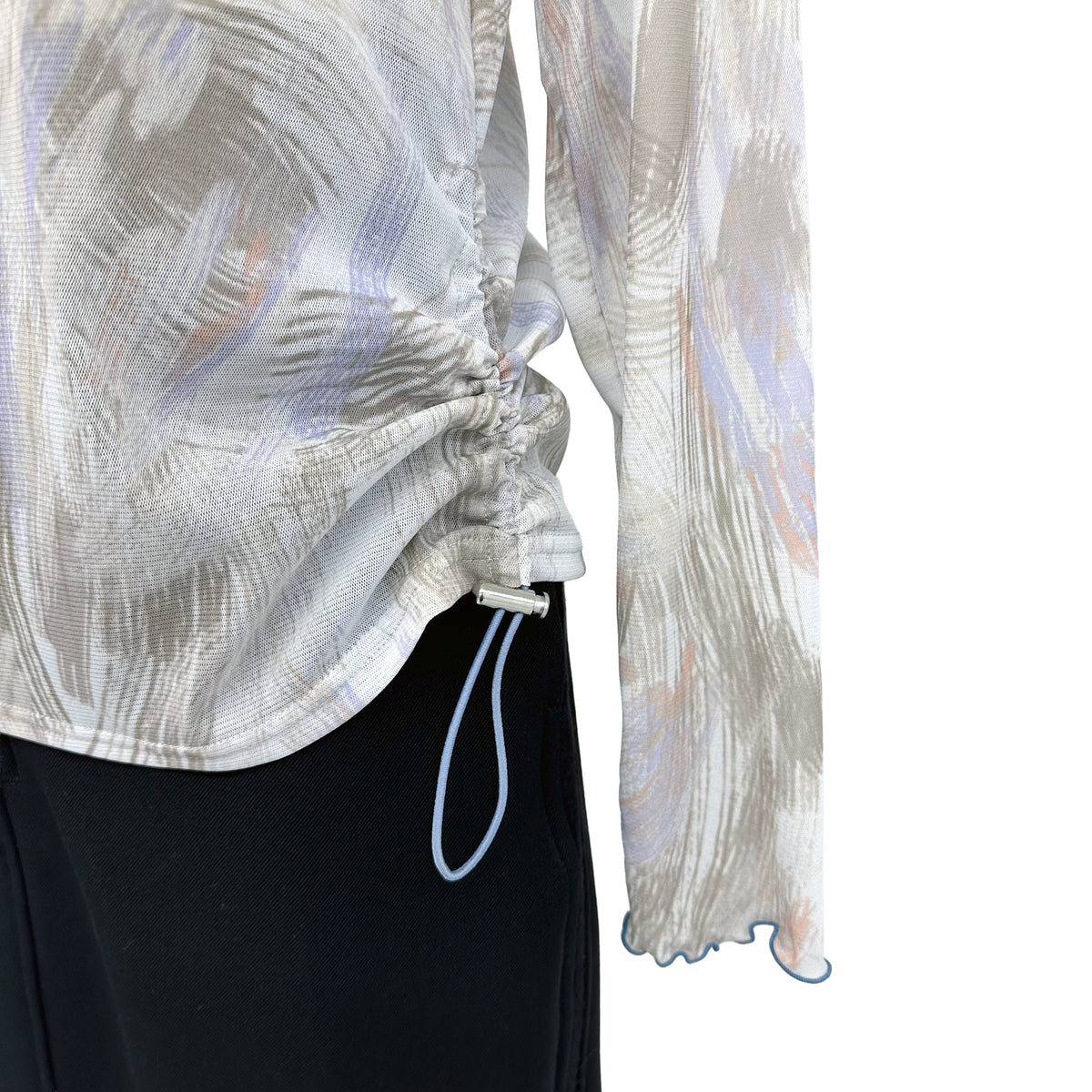 シアーメッシュ　ハイネックカットソー　B DONNA　6062950