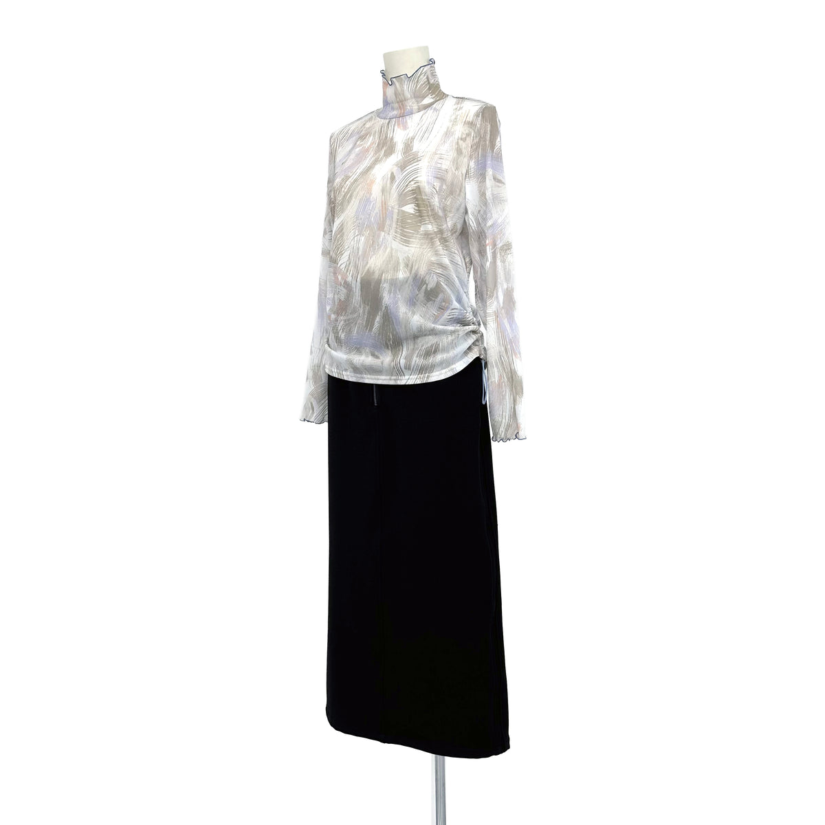 シアーメッシュ　ハイネックカットソー　B DONNA　6062950
