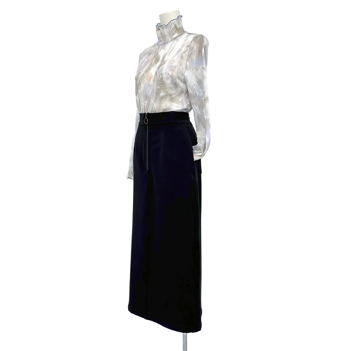 裏起毛デニム　タイトスカート　B DONNA　6065951