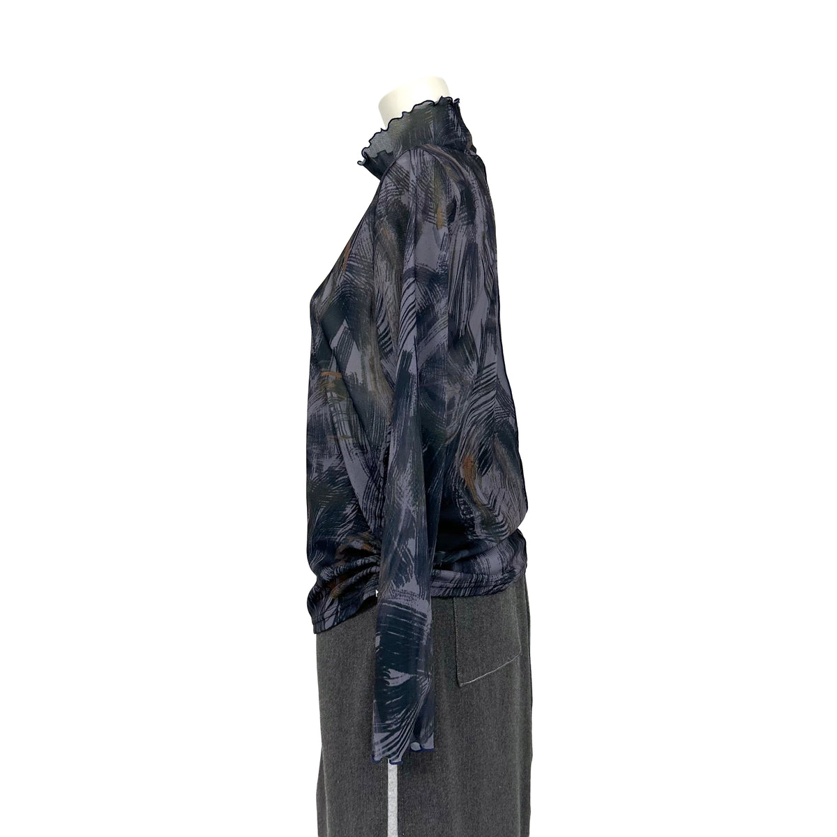 シアーメッシュ　ハイネックカットソー　B DONNA　6062950