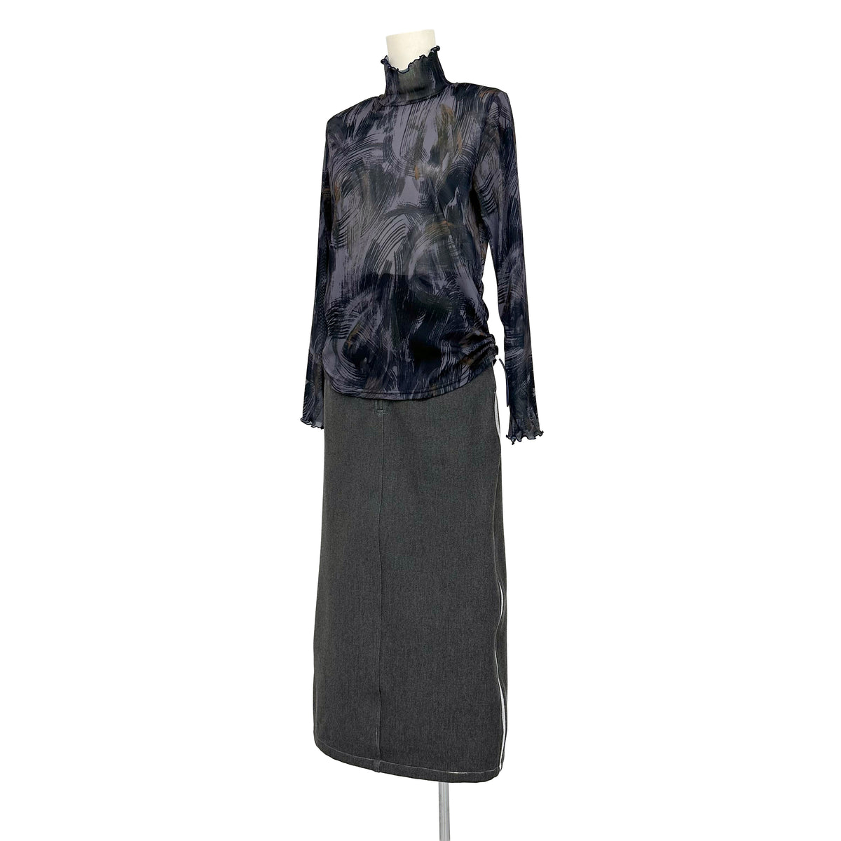 シアーメッシュ　ハイネックカットソー　B DONNA　6062950