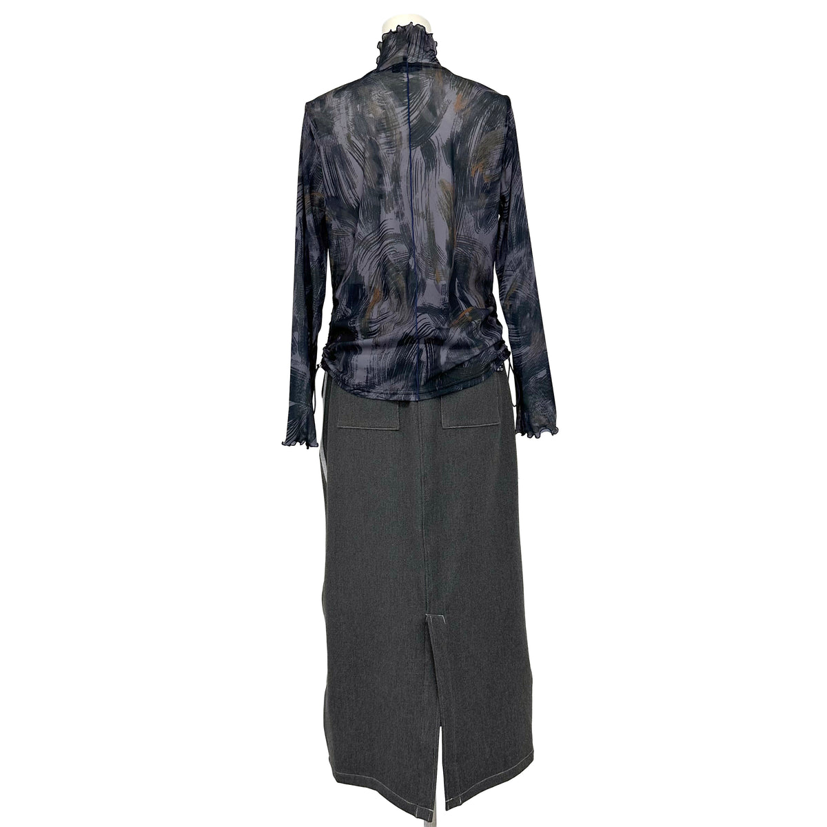 シアーメッシュ　ハイネックカットソー　B DONNA　6062950