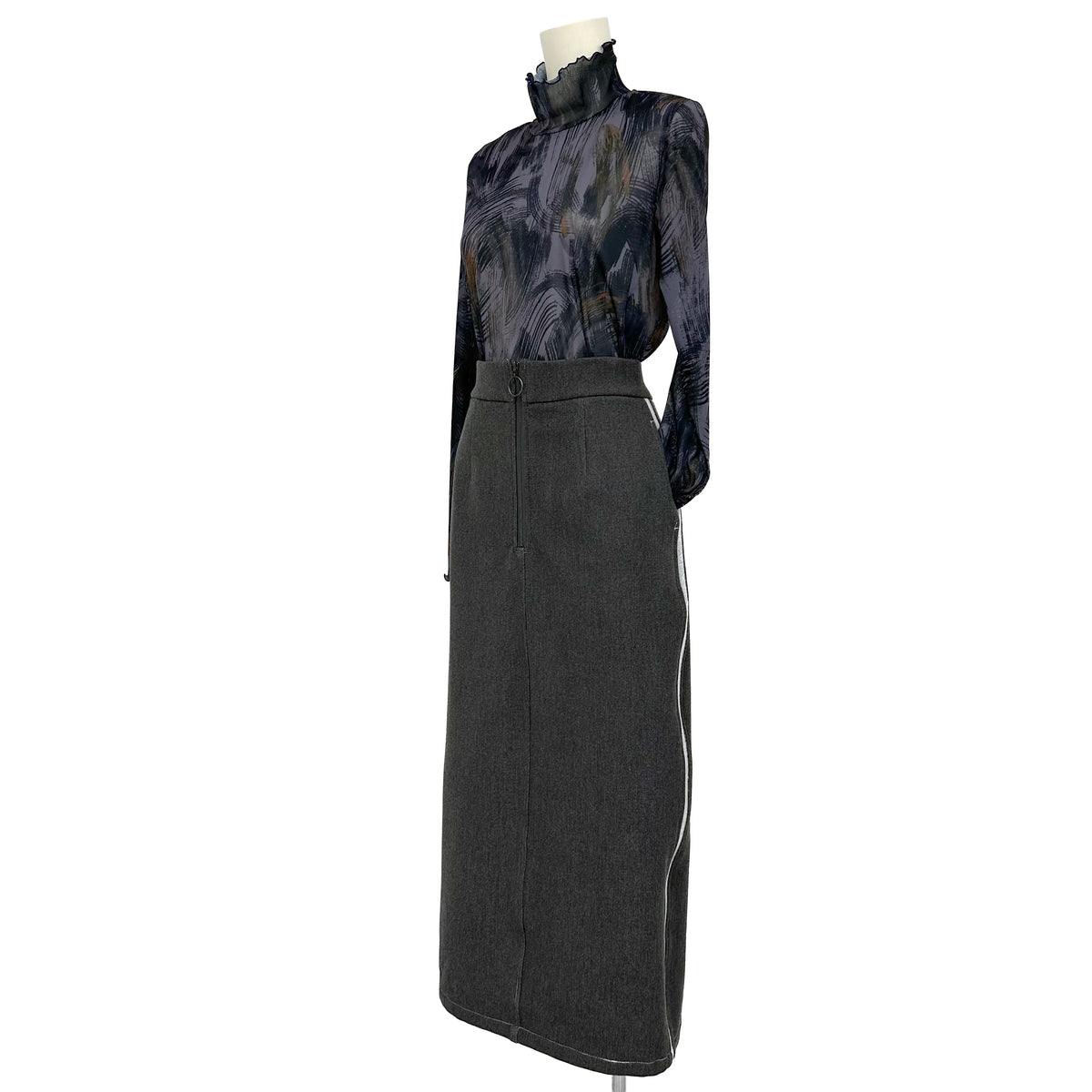 裏起毛デニム　タイトスカート　B DONNA　6065951