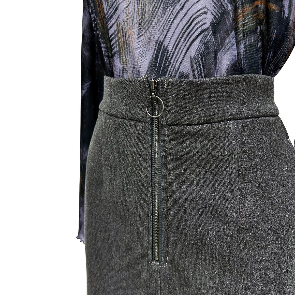 裏起毛デニム　タイトスカート　B DONNA　6065951