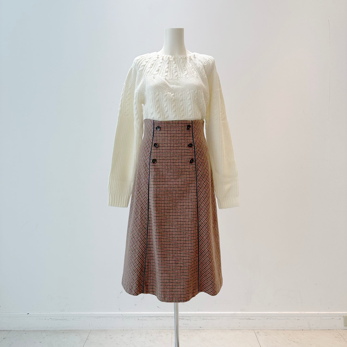 【OUTLET】ウール混パールニット　Dear Princess　3033107