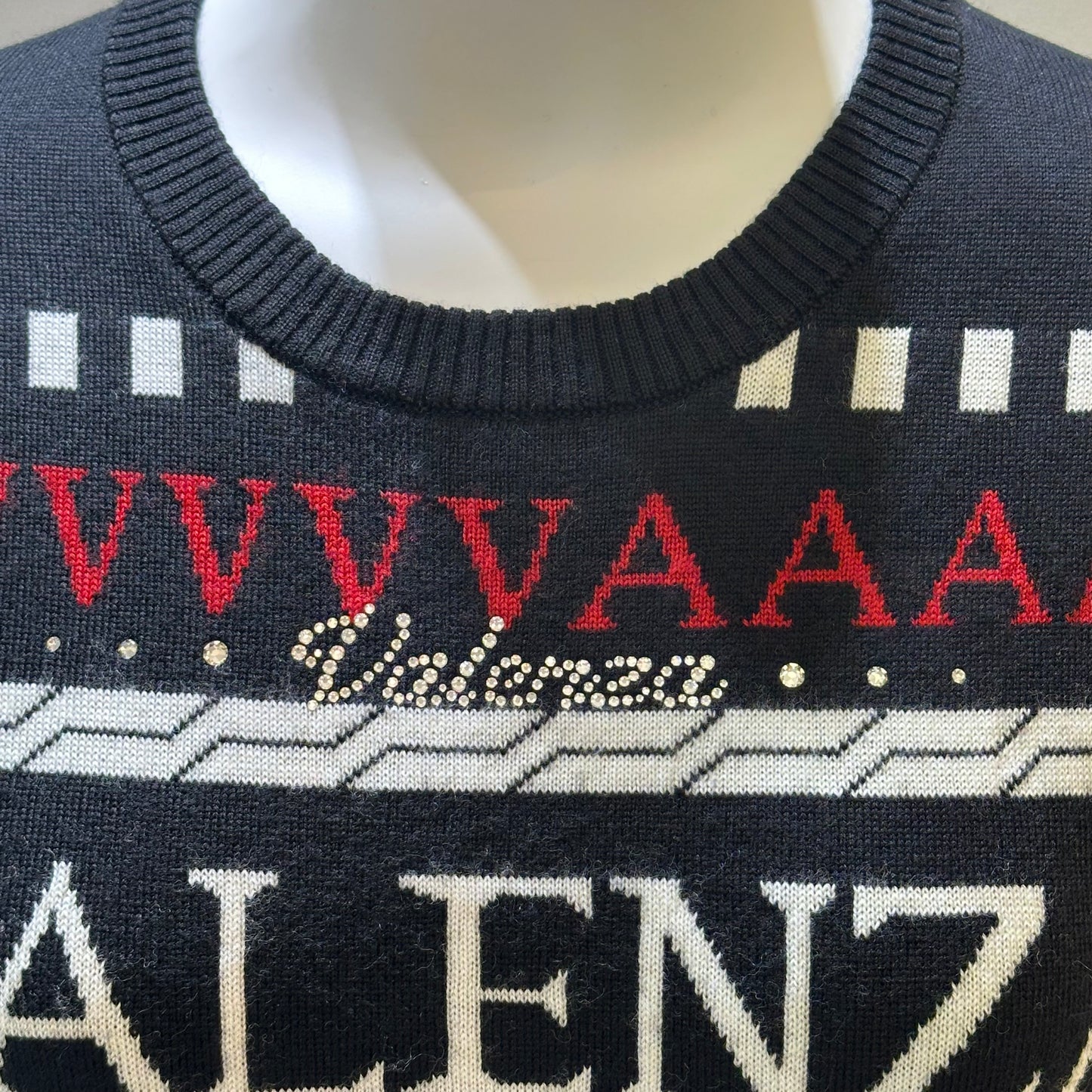 【OUTLET】クルーネック　ジャガードプルオーバー　 VALENZA　5133704