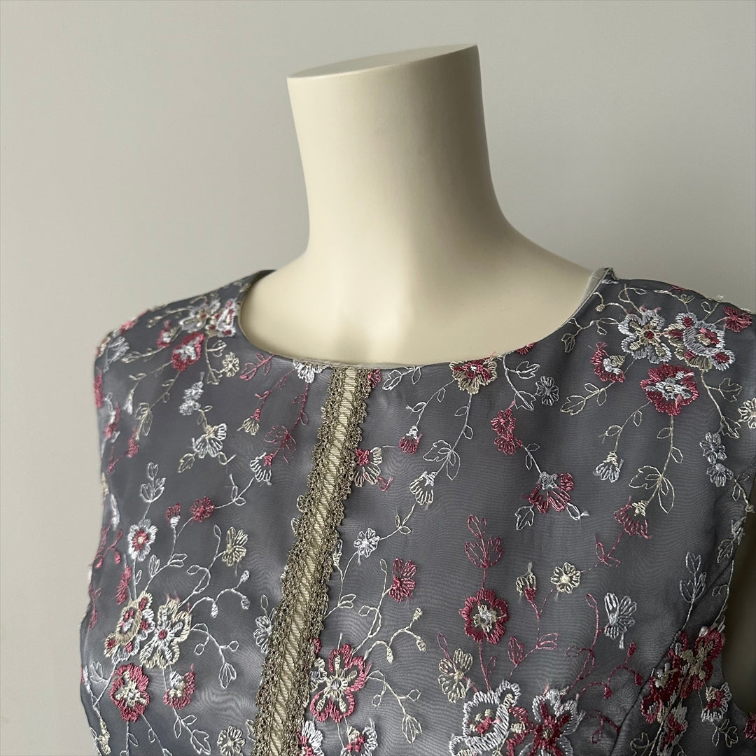 【Prototype】フラワー刺繍オーガンジー　ワンピース　 Dear Princess mieux　2039004