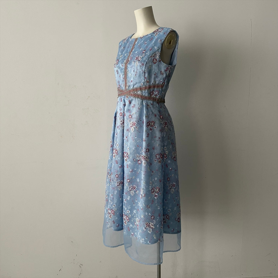 【Prototype】フラワー刺繍オーガンジー　ワンピース　 Dear Princess mieux　2039004