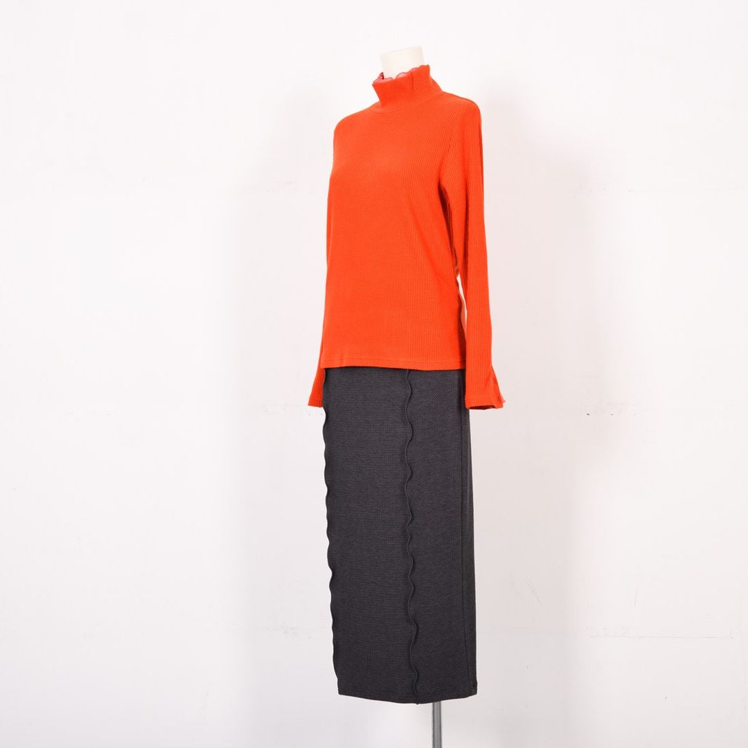 メッシュレイヤード　リブカットソー　B DONNA　6052118