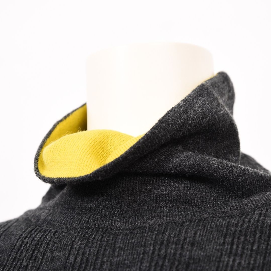 ランダムリブ　配色タートルニット　B DONNA　6053302