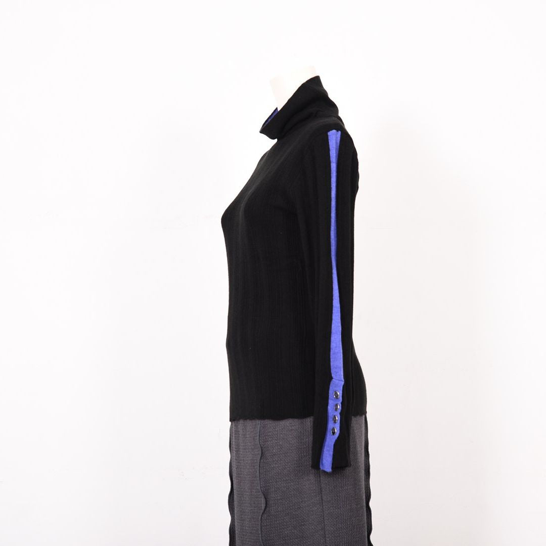 ランダムリブ　配色タートルニット　B DONNA　6053302