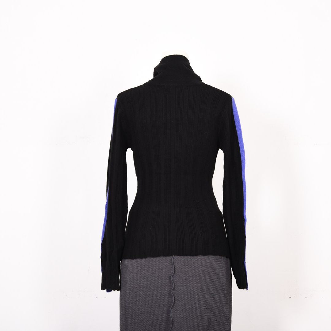 ランダムリブ　配色タートルニット　B DONNA　6053302