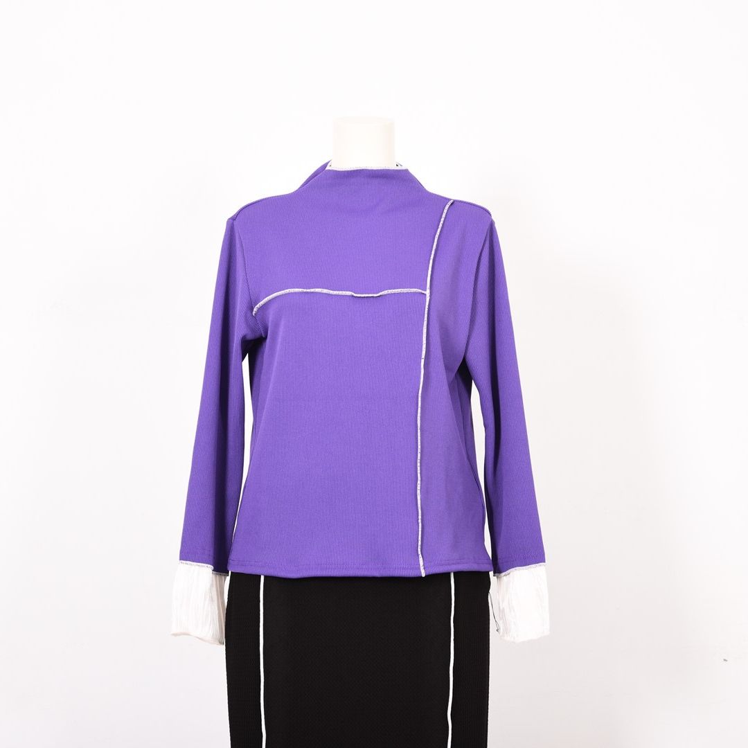 袖切り替え　リブカットソー　B DONNA　6052112