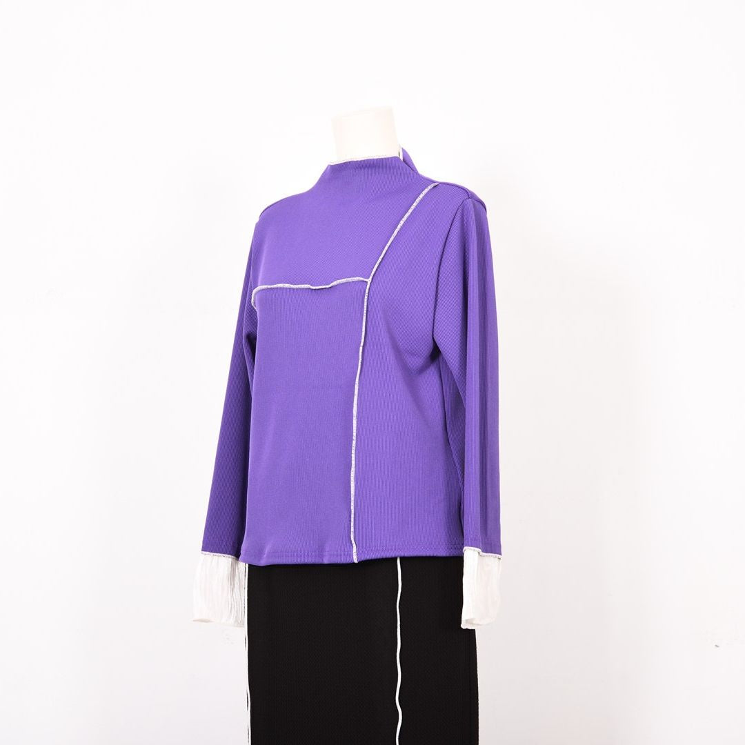 袖切り替え　リブカットソー　B DONNA　6052112