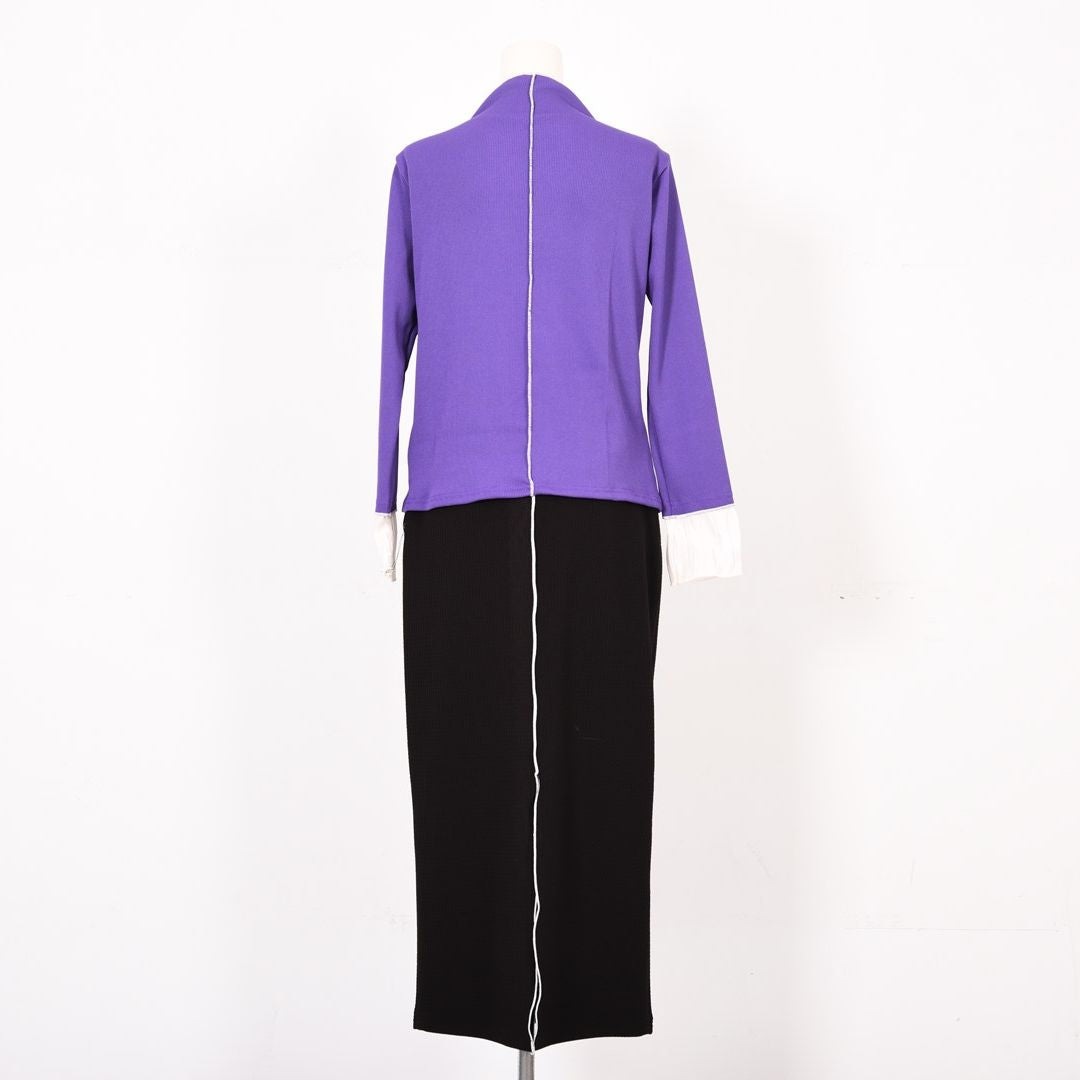 袖切り替え　リブカットソー　B DONNA　6052112