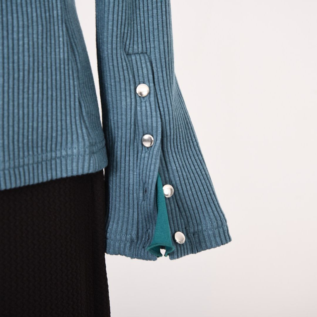 メッシュレイヤード　リブカットソー　B DONNA　6052118