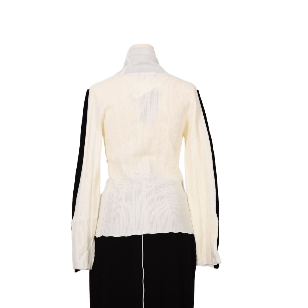 ランダムリブ　配色タートルニット　B DONNA　6053302