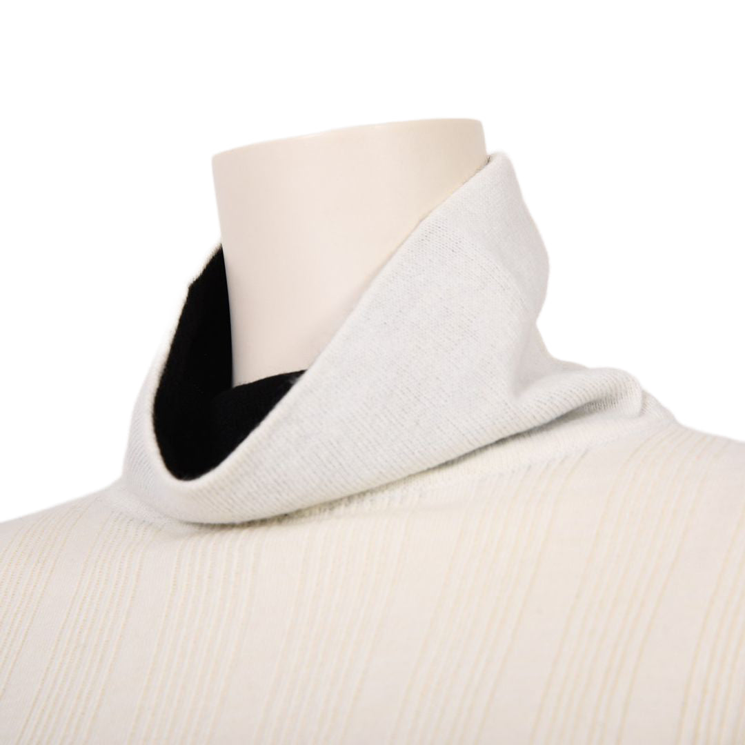 ランダムリブ　配色タートルニット　B DONNA　6053302