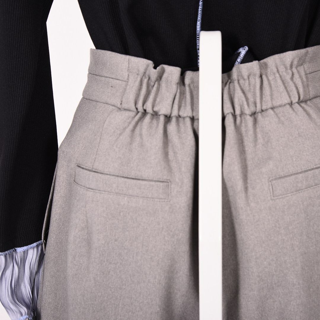 杢調サージ　テーパードパンツ　B DONNA　6056105