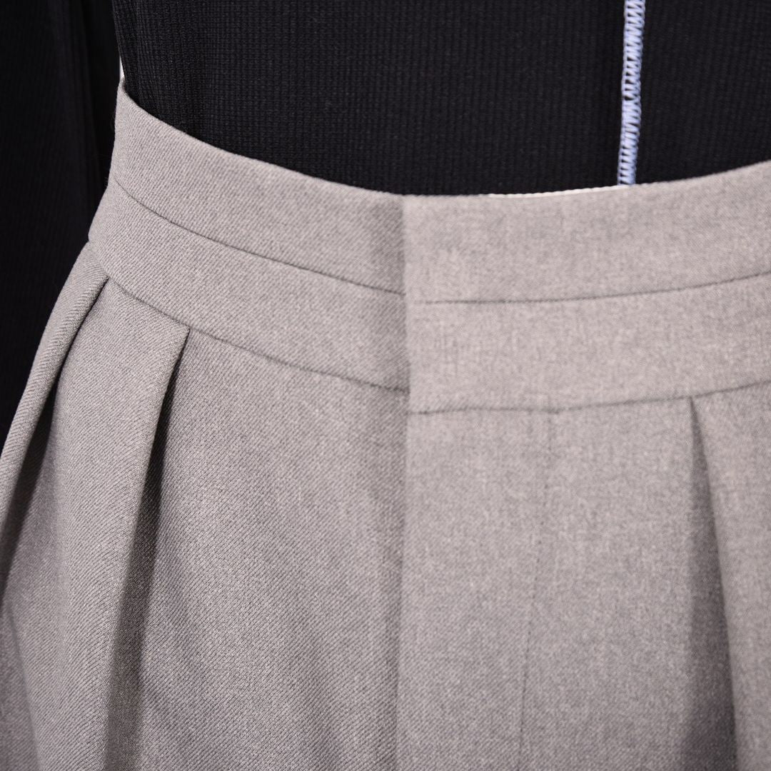 杢調サージ　テーパードパンツ　B DONNA　6056105